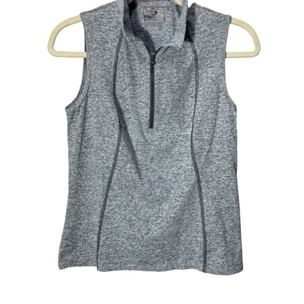 FORAY GOLF SLEEVELESS POLO SMALL TOP SIZE S GRAY